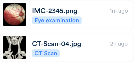 Upload images from individual tasks